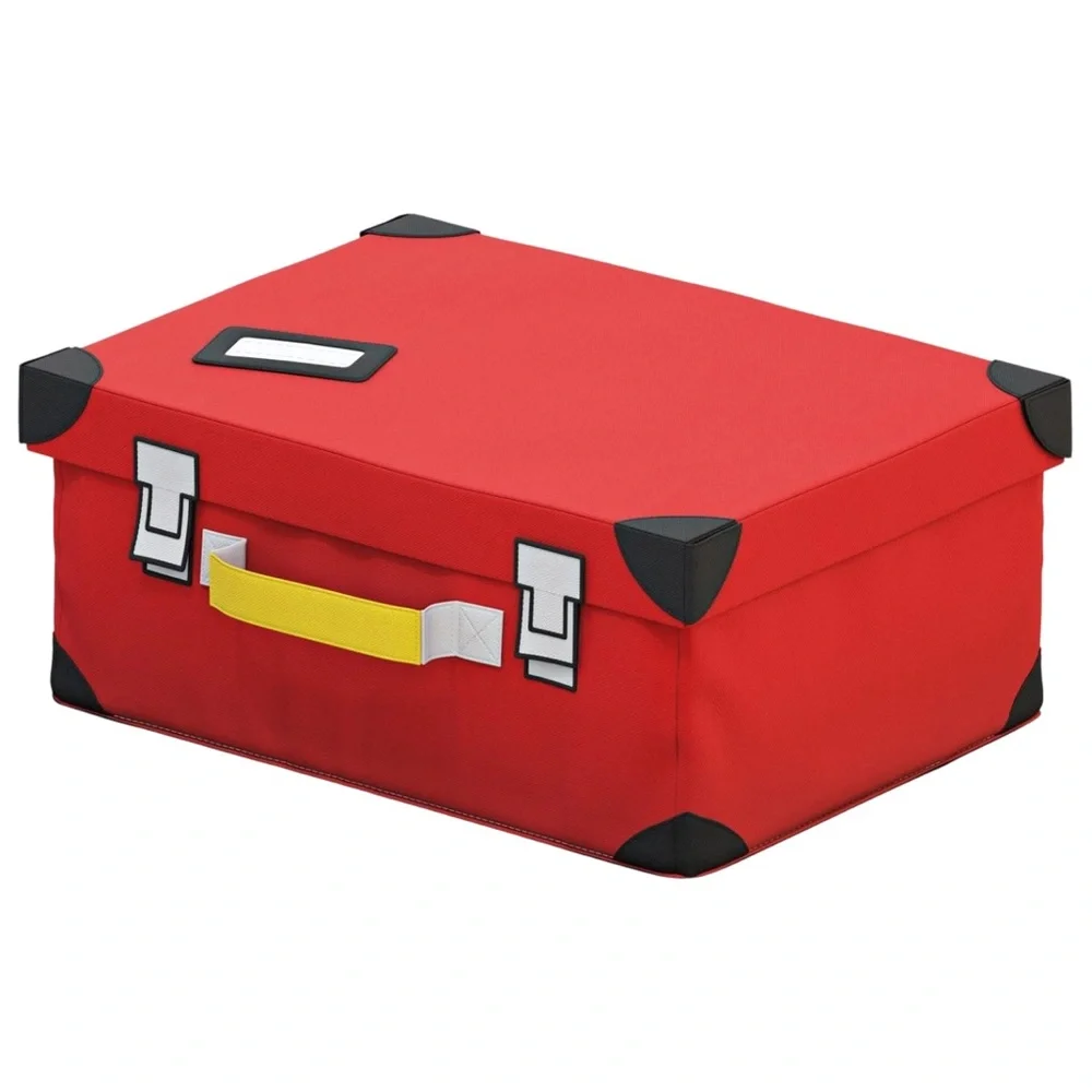 IKEA FLYTTBAR Trunk toy storage, red
